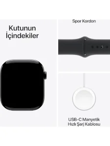Apple Watch Series 10 GPS 42mm Aluminum Case Sport Band Smartwatch